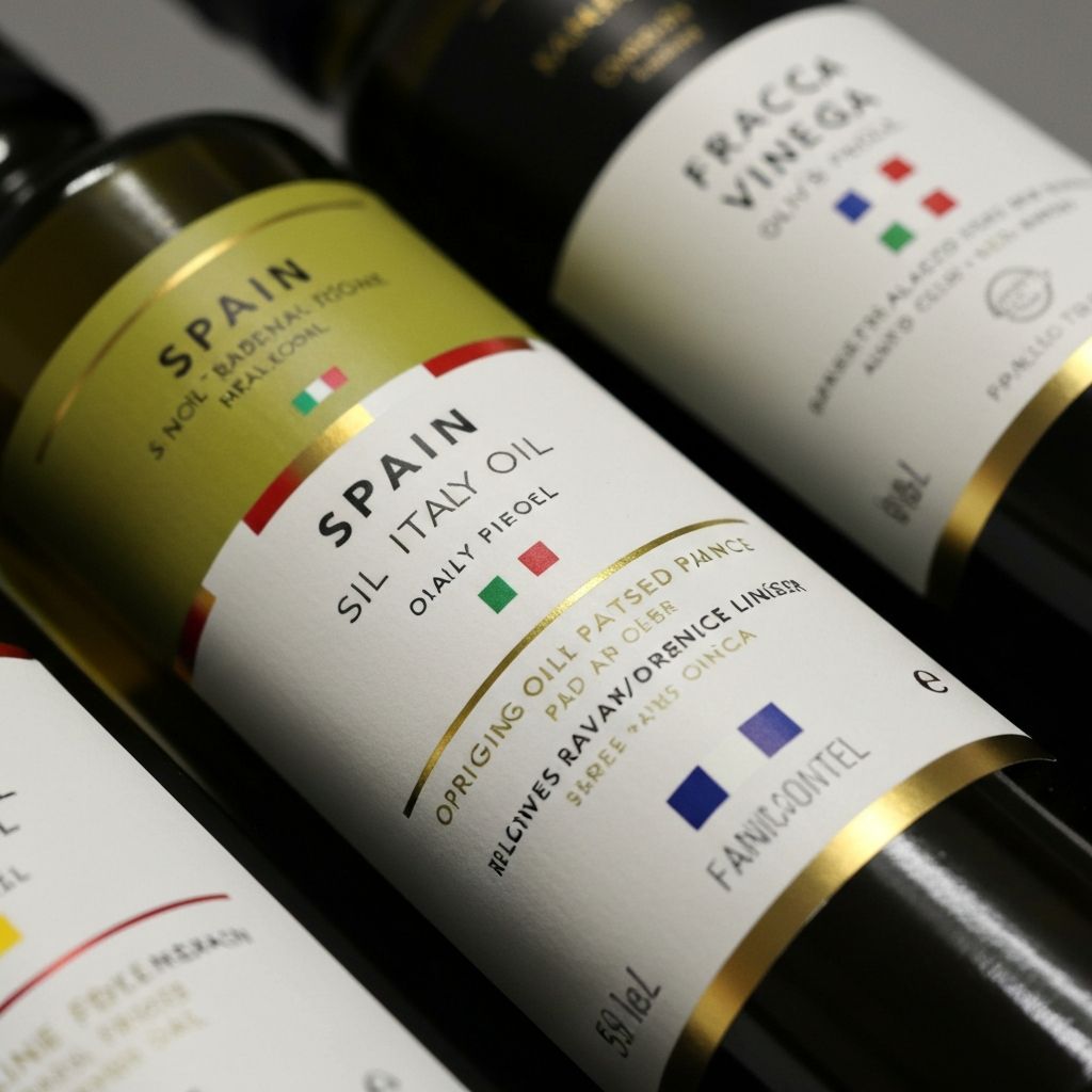 Weltkarte mit Herkunftsregionen für Öle und Gewürze